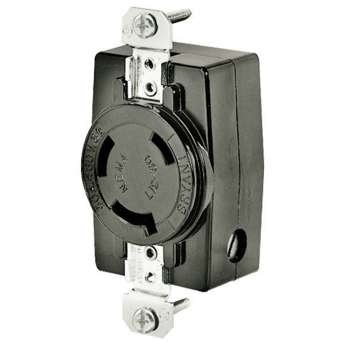 Bryant Locking Receptacle 30A 3PH 480V L12-30R Black (71230FR)