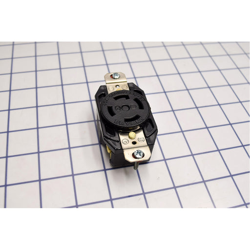 Bryant Locking Receptacle 30A 3PH 480V L16-30R Black (71630FR)