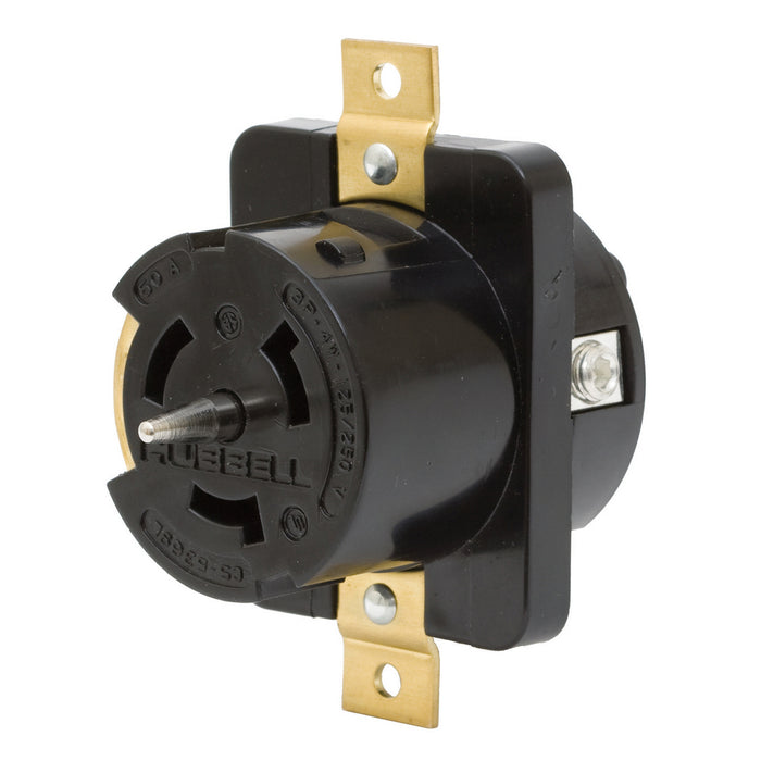 Bryant Locking Receptacle 50A 125/250V 3P4W LC (CS6369L)