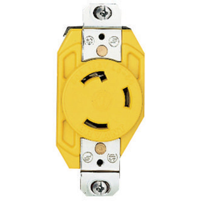 Bryant Locking Receptacle CM 20A 125V L5-20R Yellow (70520FRCR)