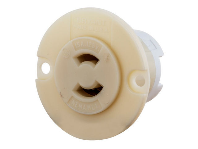 Bryant Locking Receptacle CM Midget 15A 125V ML-1R (7468NCR)