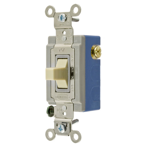 Bryant Momentary Switch 15A 120/277V SPDT Ivory (4821I)