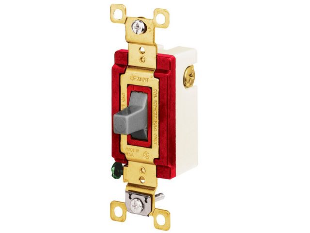 Bryant Momentary Toggle 20A 120/277V SPDT IGY (4921IGRY)