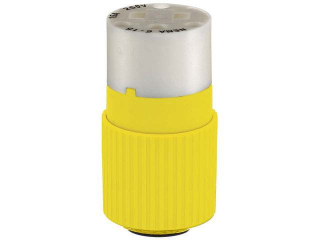 Bryant Non-Locking 15A/250V Connector Yellow (BRY5669NCSY)