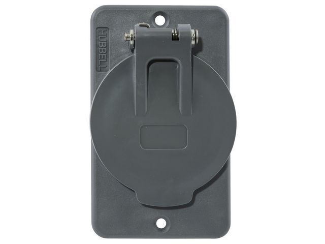 Bryant Outlet Box Lift Cover 1.39 Inch Diameter Receptacle (BRY3057)
