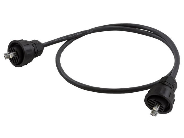 Bryant Patch Cord Hi-Impact 6 Black IE-IE 3 Foot (HI603EE)