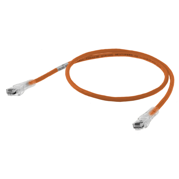 Bryant Patch Cord Nextspeed CAT6 Slim Orange 10 Foot (HC6OR10)