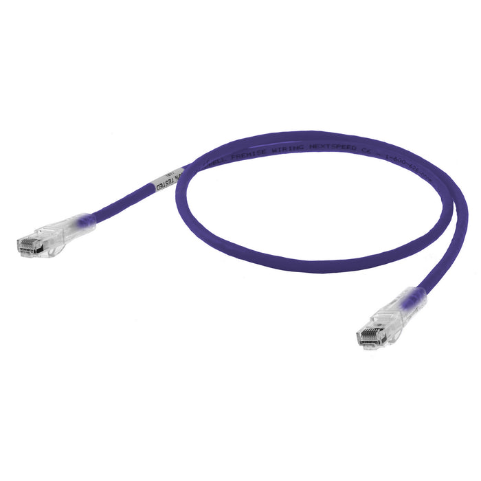 Bryant Patch Cord Nextspeed CAT6 Slim Purple 1 Foot (HC6P01)