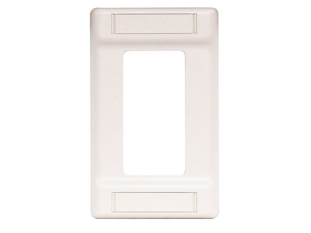 Bryant Plate 1-Gang Cover Loads Up To 6-Port Label Field White (IFP126W)
