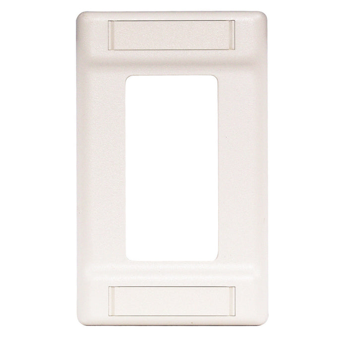 Bryant Plate 1-Gang Cover Loads Up To 6-Port Label Field White (IFP126W)