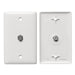 Bryant Plate 1-Gang With F-Type Connector White (NS750W)
