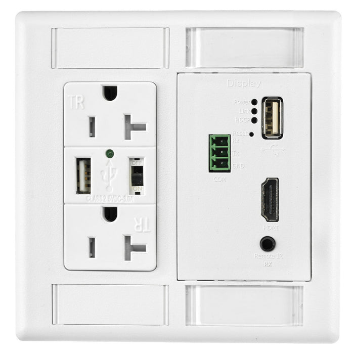Bryant Plate 2-Gang 1 Decorator 1 iStation Frame 3-Unit Gray (IMFP1D1GY)