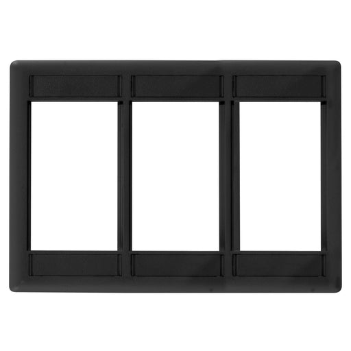 Bryant Plate 3-Gang iStation Module Frame 9U Black (IMF3BK)