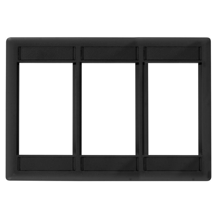 Bryant Plate 3-Gang iStation Module Frame 9U Black (IMF3BK)