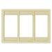 Bryant Plate 3-Gang iStation Module Frame 9U Ivory (IMF3EI)