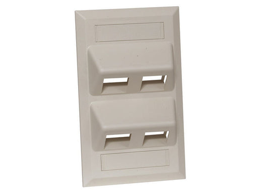 Bryant Plate Angled 1-Gang 4P Ivory (AFP14E)