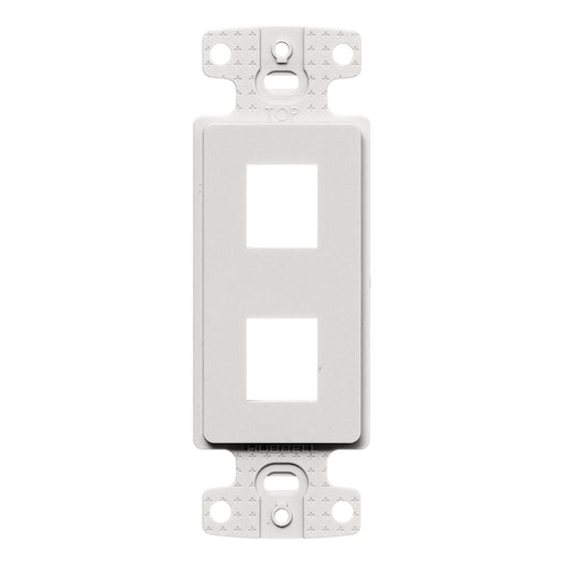 Bryant Plate Decorator Keystone Frame 2-Port White (NS612W)