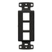 Bryant Plate Decorator Keystone Frame 3-Port Black (NS613BK)