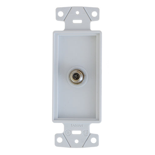 Bryant Plate Frame Decorator With F-Type Connector White (NS780W)