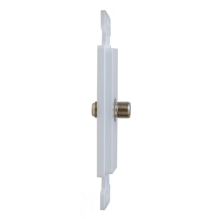 Bryant Plate Frame Decorator With F-Type Connector White (NS780W)