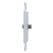 Bryant Plate Frame Decorator With F-Type Connector White (NS780W)