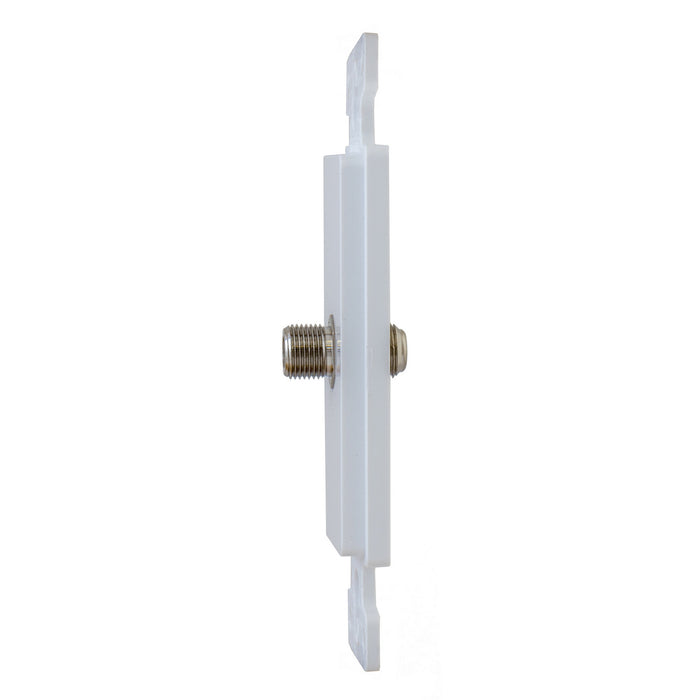 Bryant Plate Frame Decorator With F-Type Connector White (NS780W)