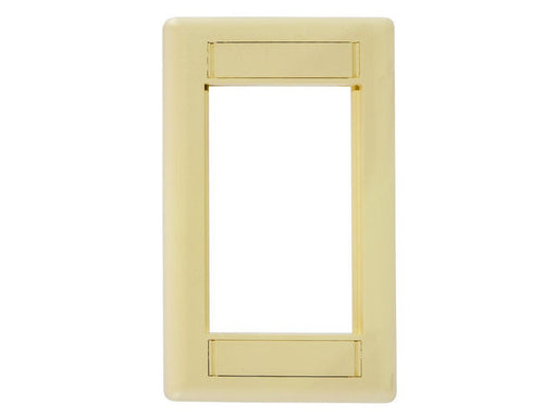 Bryant Plate iStation Module Frame 1-Gang 3U Ivory (IMF1EI)