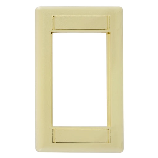 Bryant Plate iStation Module Frame 1-Gang 3U Ivory (IMF1EI)