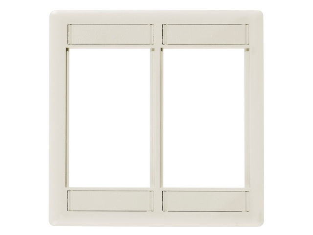 Bryant Plate iStation Module Frame 2-Gang 6U Office White (IMF2OW)