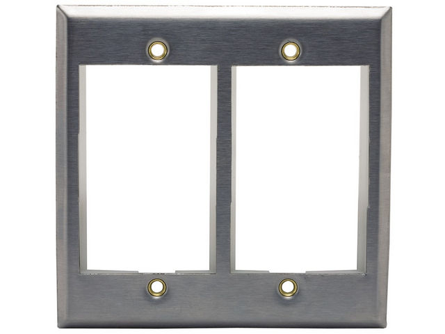 Bryant Plate iStation Module Frame 2-Gang 6-Unit Stainless Steel (IMSS2)