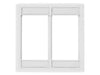 Bryant Plate iStation Module Frame 2-Gang 6U White (IMF2W)