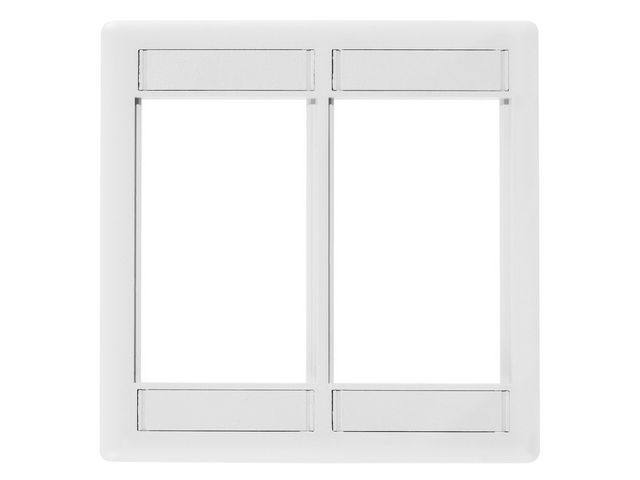 Bryant Plate iStation Module Frame 2-Gang 6U White (IMF2W)