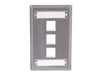 Bryant Plate Stainless Steel 1-Gang 3-Port With Label Field (SSFL13)