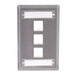 Bryant Plate Stainless Steel 1-Gang 3-Port With Label Field (SSFL13)