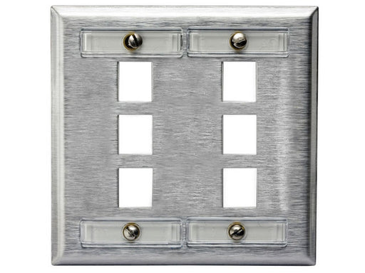 Bryant Plate Stainless Steel 2-Gang 6P HD15 With Label Field Unloaded (SSFL26HD15)