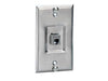 Bryant Plate Wall Phone CAT5e 1-Gang 1-Port Recessed Stainless Steel (SP5ER)