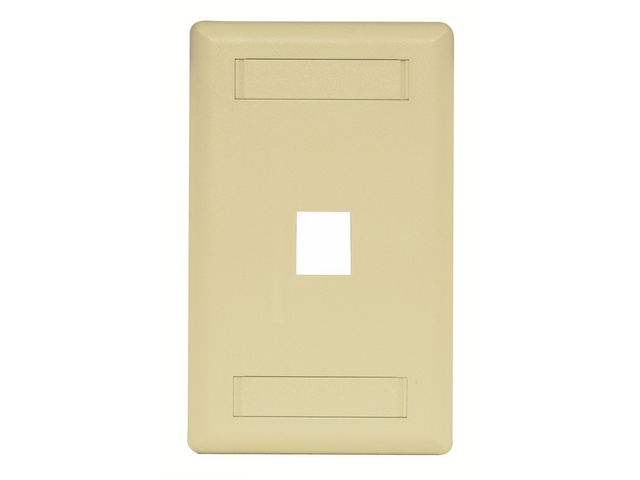 Bryant Plate Wall Flush 1-Gang 1-Port Ivory (IFP11EI)