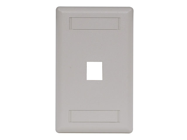Bryant Plate Wall Flush 1-Gang 1-Port Office White (IFP11OW)