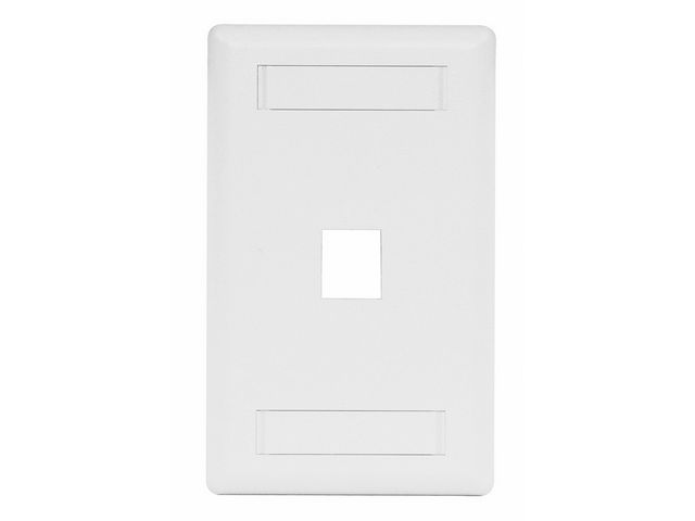 Bryant Plate Wall Flush 1-Gang 1-Port White (IFP11W)