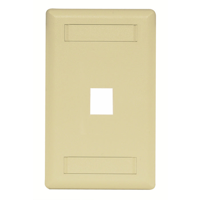 Bryant Plate Wall Flush 1-Gang 1-Port Ivory (IFP11EI)