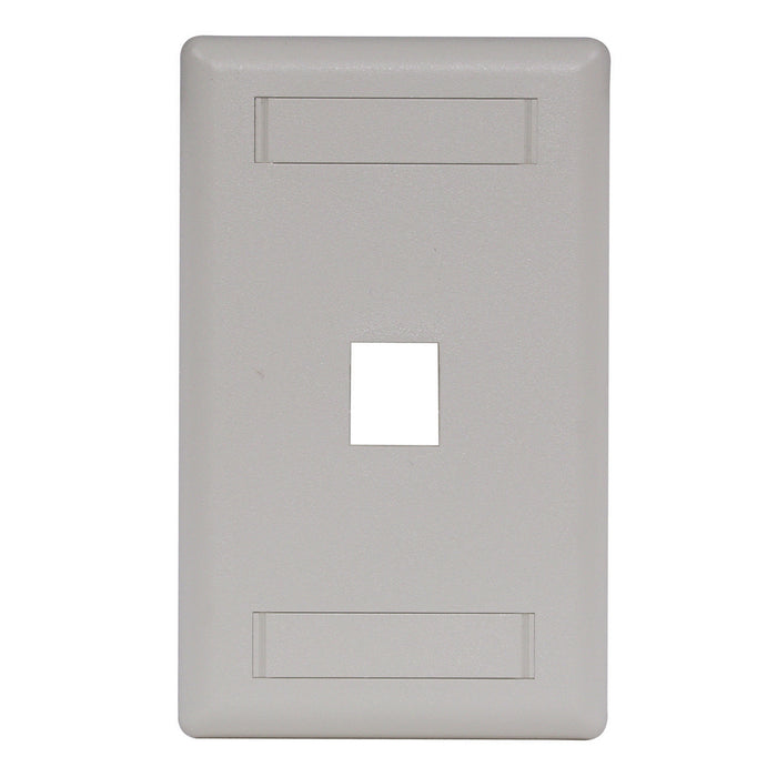 Bryant Plate Wall Flush 1-Gang 1-Port Office White (IFP11OW)