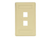 Bryant Plate Wall Flush 1-Gang 2-Port Ivory (IFP12EI)