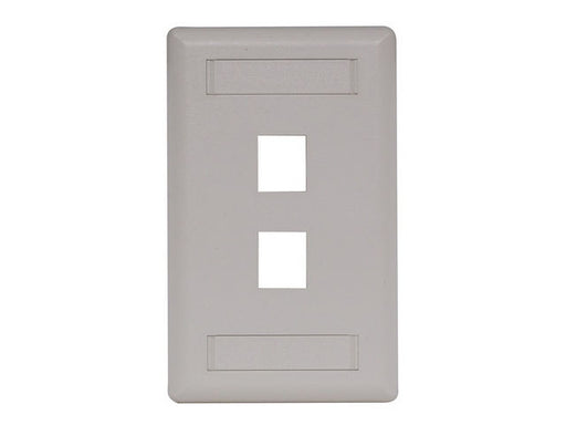 Bryant Plate Wall Flush 1-Gang 2-Port Office White (IFP12OW)