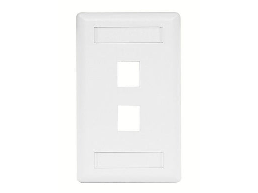 Bryant Plate Wall Flush 1-Gang 2-Port White (IFP12W)