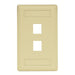 Bryant Plate Wall Flush 1-Gang 2-Port Ivory (IFP12EI)