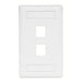 Bryant Plate Wall Flush 1-Gang 2-Port White (IFP12W)