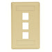 Bryant Plate Wall Flush 1-Gang 3-Port Ivory (IFP13EI)