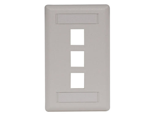 Bryant Plate Wall Flush 1-Gang 3-Port Office White (IFP13OW)