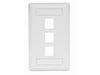 Bryant Plate Wall Flush 1-Gang 3-Port White (IFP13W)