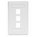 Bryant Plate Wall Flush 1-Gang 3-Port White (IFP13W)